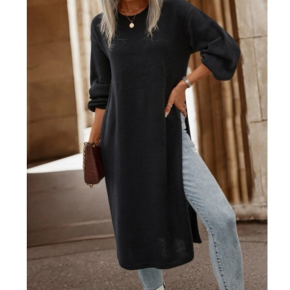 Luxe slit thigh sweater - Picture 5 of 6